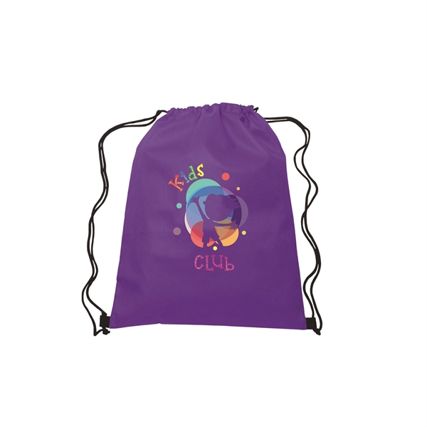 Purple color option for 13"W X 16.5"H Drawstring Non Woven Bag  4 Color