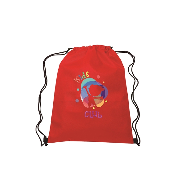 Red color option for 13"W X 16.5"H Drawstring Non Woven Bag  4 Color