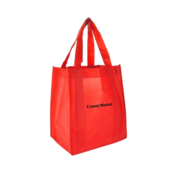 Red color option for 13"W X 15"H With A 10" Gusset Shopping Tote