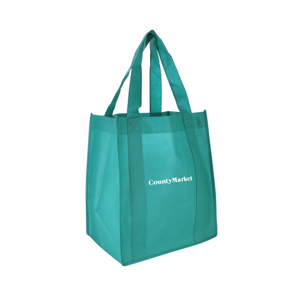 Teal color option for 13"W X 15"H With A 10" Gusset Shopping Tote
