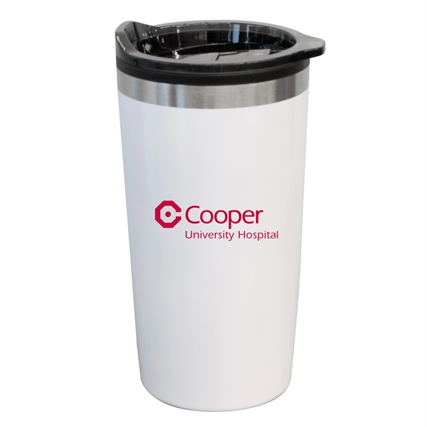 White color option for Antimicrobial 20 Oz Stainless Steel Tumbler With Pp Liner