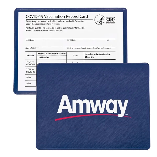 Navy Blue color option for Vaccine Card Holder