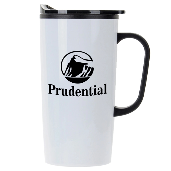 White color option for 20 Oz Economy Straight Stainless Steel Mug