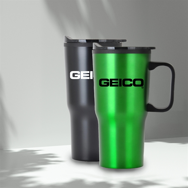 Green color option for 20 Oz Economy Contoured Stainless Steel Mug
