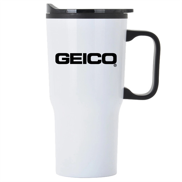 White color option for 20 Oz Economy Contoured Stainless Steel Mug