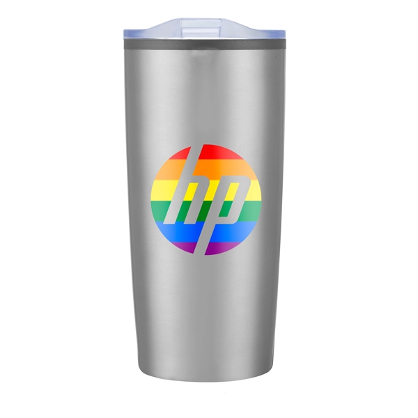 Metallic Gunmetal color option for 20 Oz. Steel & Pp Liner With Matte Finish Tumbler
