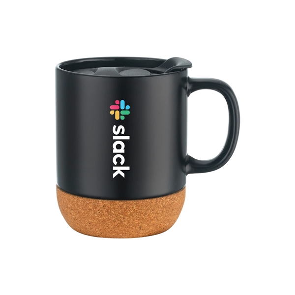 Black color option for 12 Oz. Ceramic Mug With Cork Base