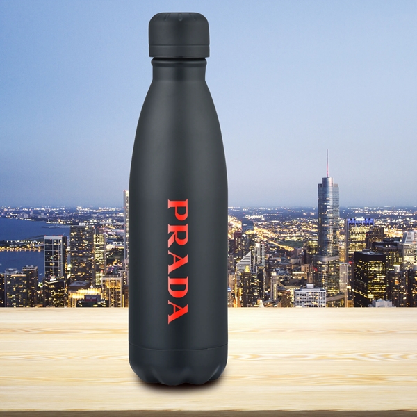 Matte Black color option for 17 Oz. Double Wall Stainless Steel Vacuum Bottle