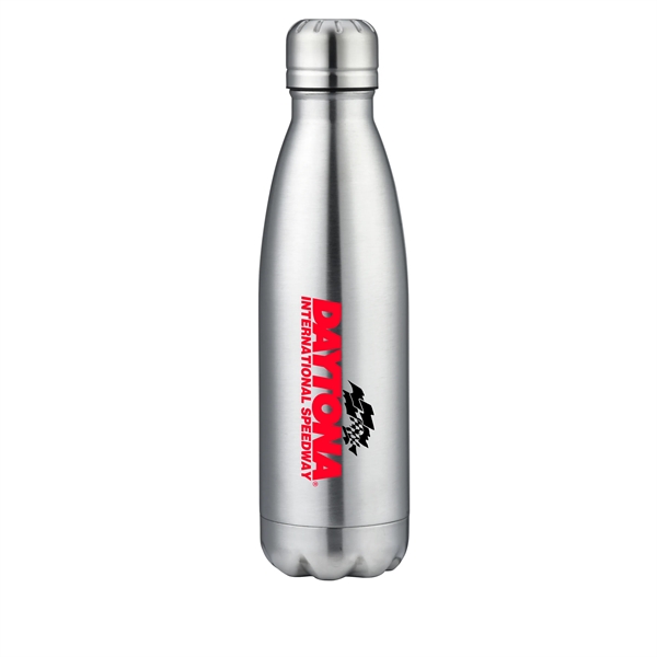 Metallic Silver color option for 17 Oz. Double Wall Stainless Steel Vacuum Bottle