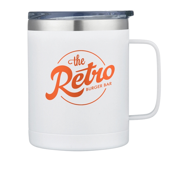 White color option for 14 Oz. Double Wall, Vacuum Mug W/ Copper Lining