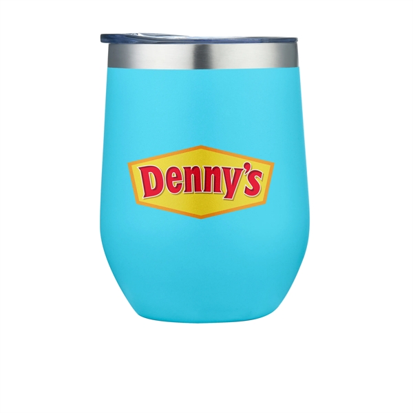 Aqua color option for 12 Oz. Double Wall Vacuum Wine Cup