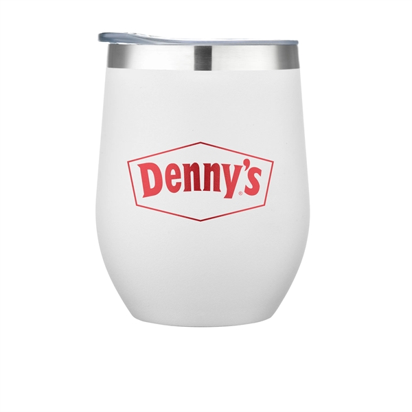 White color option for 12 Oz. Double Wall Vacuum Wine Cup