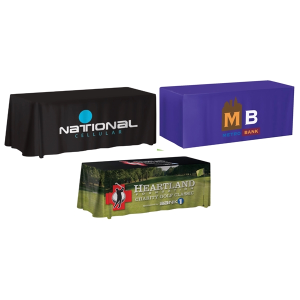 Custom color option for 6' Table Cover   Full Bleed Print