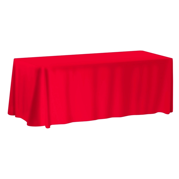 Red 185C color option for 8' Table Cover   Front Print Only
