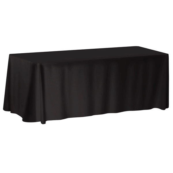 Black color option for 6' Table Cover   Front Print Only