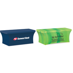 Photo of 8' Stretch Table Cover Stock Color   Full Bleed Print