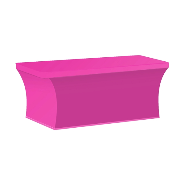 Pink 232C color option for 6' Stretch Table Cover Stock Color   Full Bleed Print