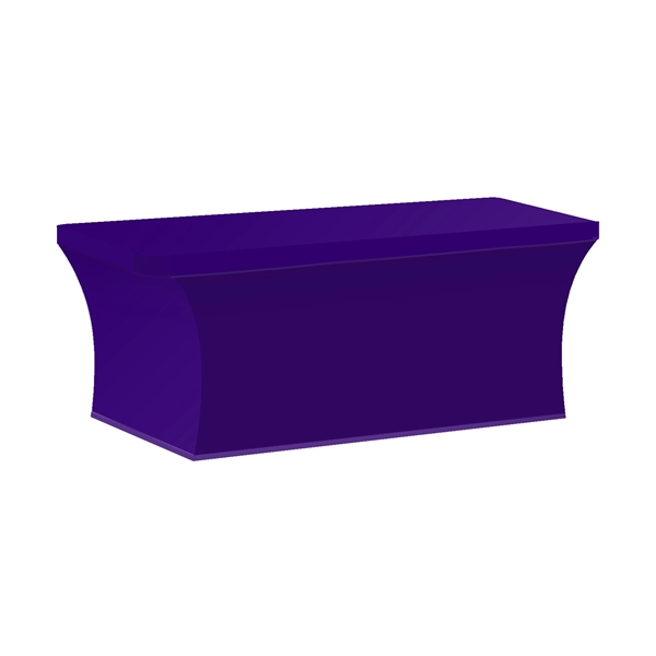 Purple 2685C color option for 6' Stretch Table Cover Stock Color   Full Bleed Print