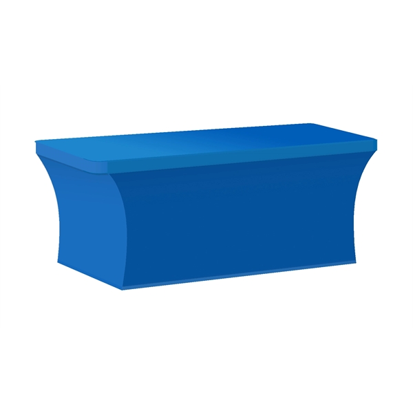 Blue 300C color option for 8' Stretch Table Cover Stock Color   Front Print Only