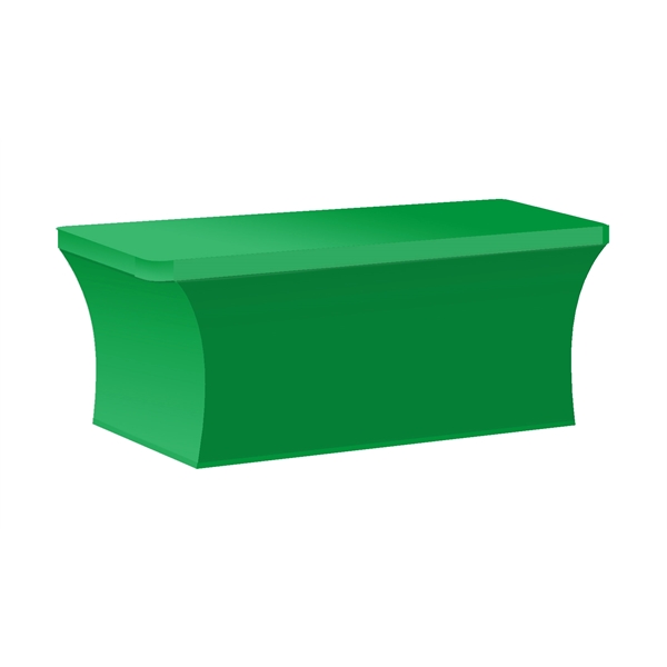 Green 355C color option for 8' Stretch Table Cover Stock Color   Front Print Only