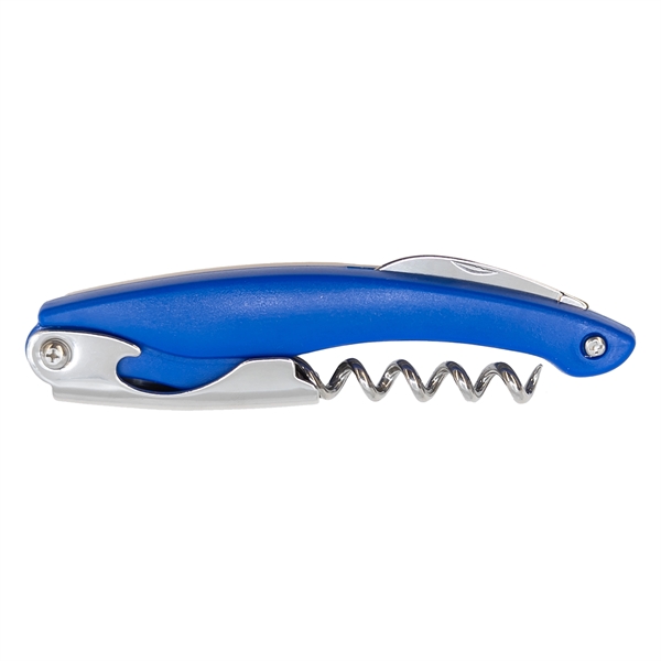 Blue color option for Bottle Opener, Corkscrew Opener With Knife