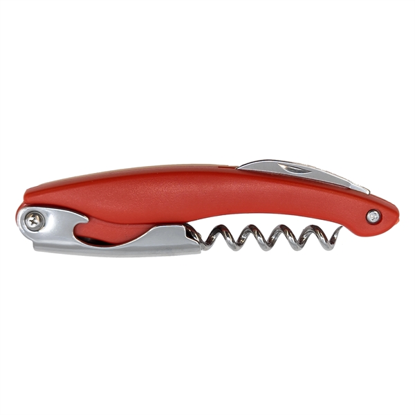 Red color option for Bottle Opener, Corkscrew Opener With Knife