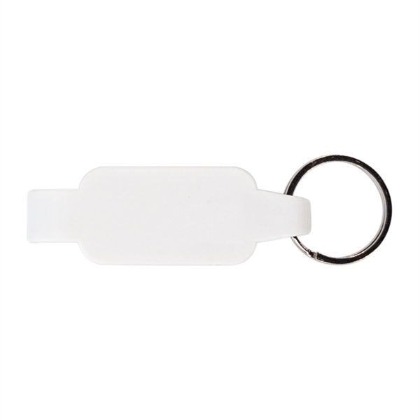 White color option for Key Chain Bottle / Can Opener With Split Ring