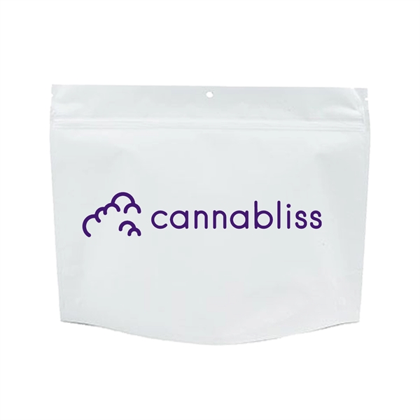 White color option for 2 Oz. Child Resistant Pouch / Exit Bag 12" X 4" X 9"