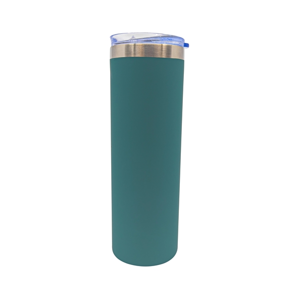 Deep Teal Green color option for 22 Oz Rubberized Stainless Steel Slim Tumbler