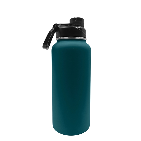 Deep Teal Green color option for 32.5 Oz Rubberized Stainless Steel Water Bottle
