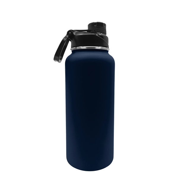 Navy Blue color option for 32.5 Oz Rubberized Stainless Steel Water Bottle