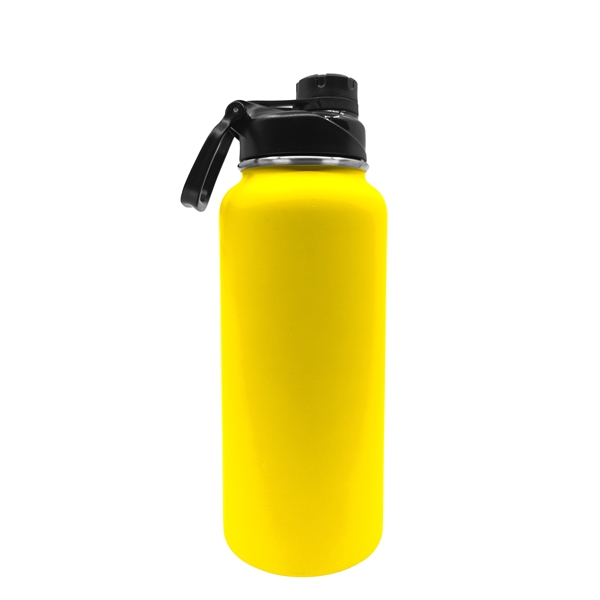 Yellow color option for 32.5 Oz Rubberized Stainless Steel Water Bottle