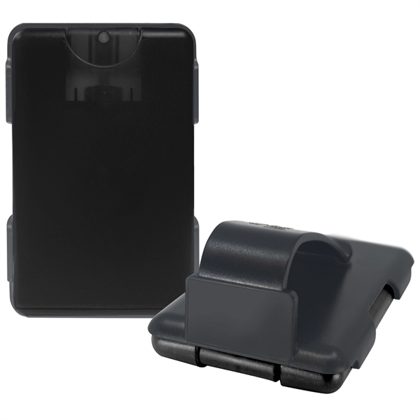 Translucent Black color option for Easy Reach Tm Auto Visor Clip With Credit Card Sanitizer