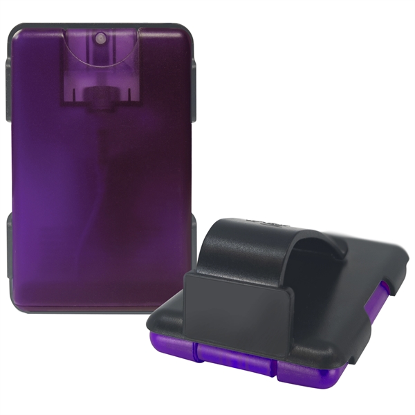 Translucent Purple color option for Easy Reach Tm Auto Visor Clip With Credit Card Sanitizer