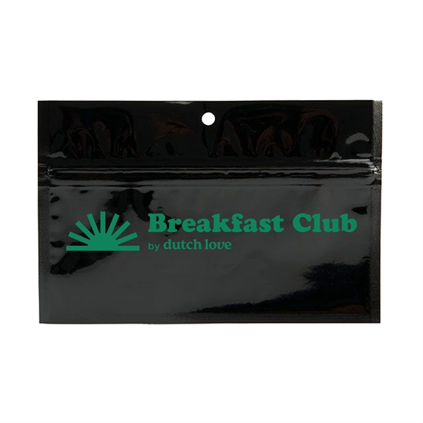 Black color option for Hanging Zipper Barrier Bag To Hold Pre Rolls, Joints, Blunts