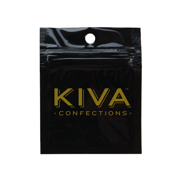 Clear-Black color option for 0.5gram   1 Gram Edible Or Flower Barrier Bag 2" X 2"