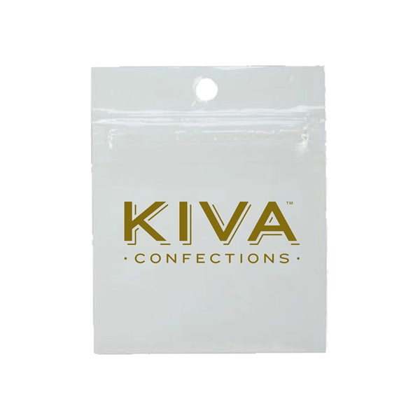 Clear-White color option for 0.5gram   1 Gram Edible Or Flower Barrier Bag 2" X 2"