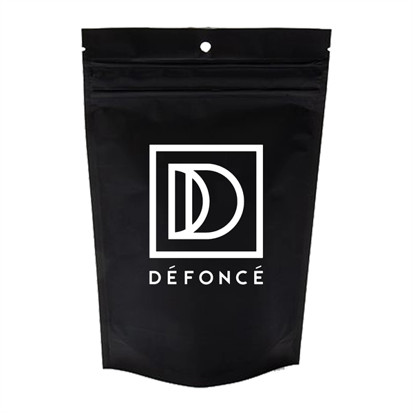 Black color option for 28 Gm Child Resistant Pouch/Exit Bag 5 7/8" X 2 1/2" X 9 1/8