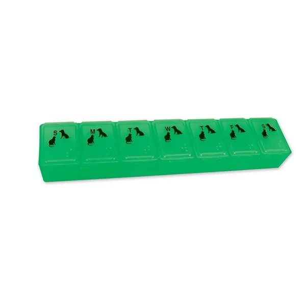 Translucent Green color option for All Pet Pill Box