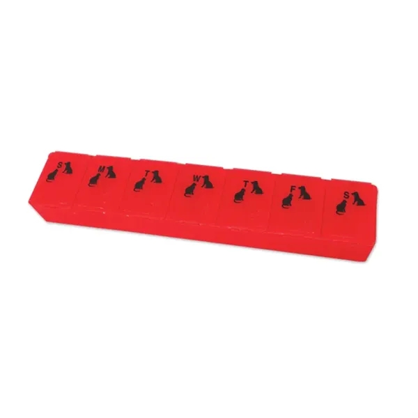 Translucent Red color option for All Pet Pill Box