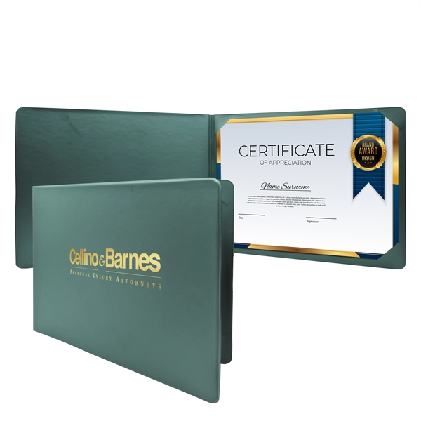 Green color option for Diploma Holder Economy Landscape