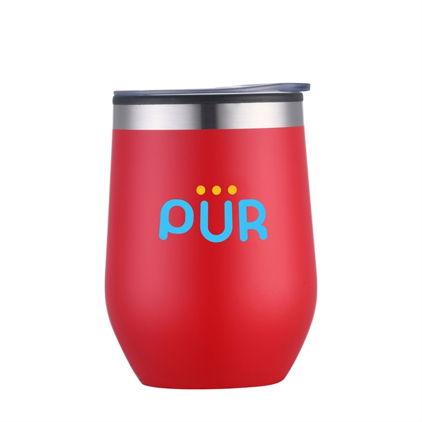 Red 186C color option for 12 Oz. Wine Tumbler