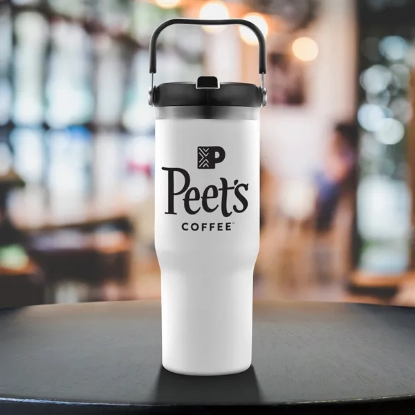 White color option for 30 Oz. Tumbler With Carry Handle