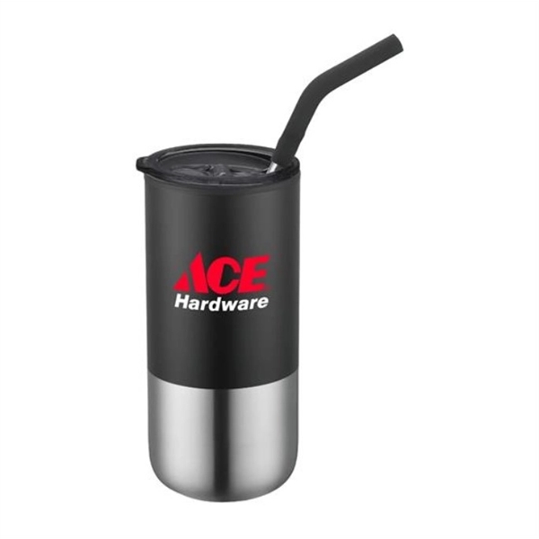 Black color option for 16 Oz. Tumbler With Straw