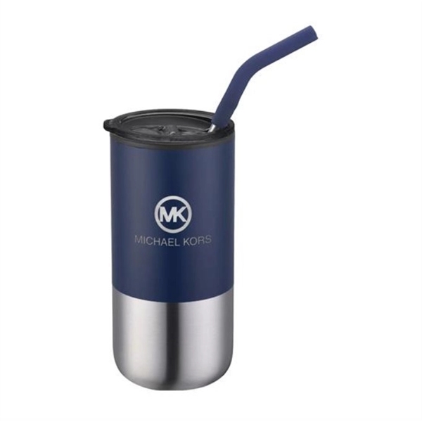 Navy 289C color option for 16 Oz. Tumbler With Straw