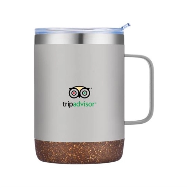 Gray Warm 5C color option for 12 Oz. Stainless Steel Mug With Cork Bottom