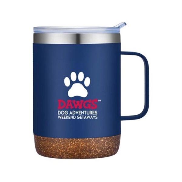Navy 648C color option for 12 Oz. Stainless Steel Mug With Cork Bottom
