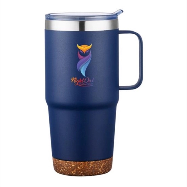 Navy 648C color option for 24 Oz. Travel Mug With Cork Base And Handle