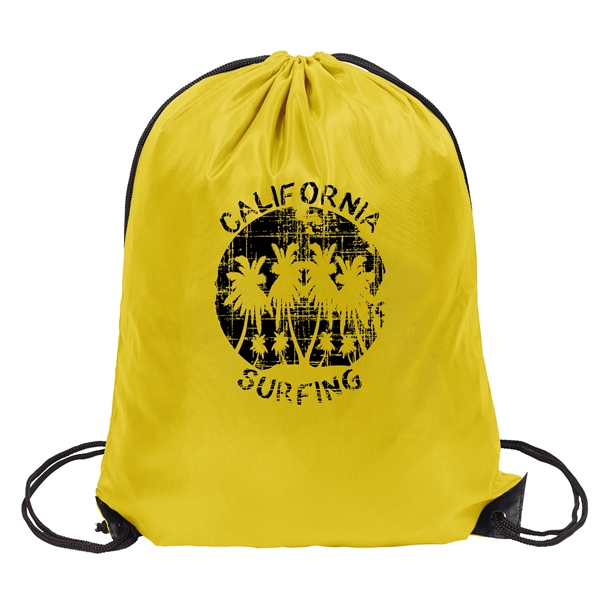 Athletic Gold color option for Polyester Drawstring Bag
