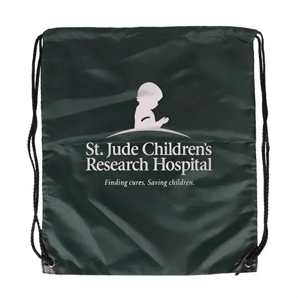Forest Green color option for Jumbo Polyester Drawstring Bag